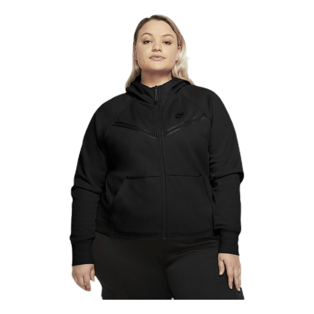Nike Nsw Tch Flc Wr Hoody Fz Plus Black 1 Nike Nsw Tch Flc Wr Hoody Fz Plus Black