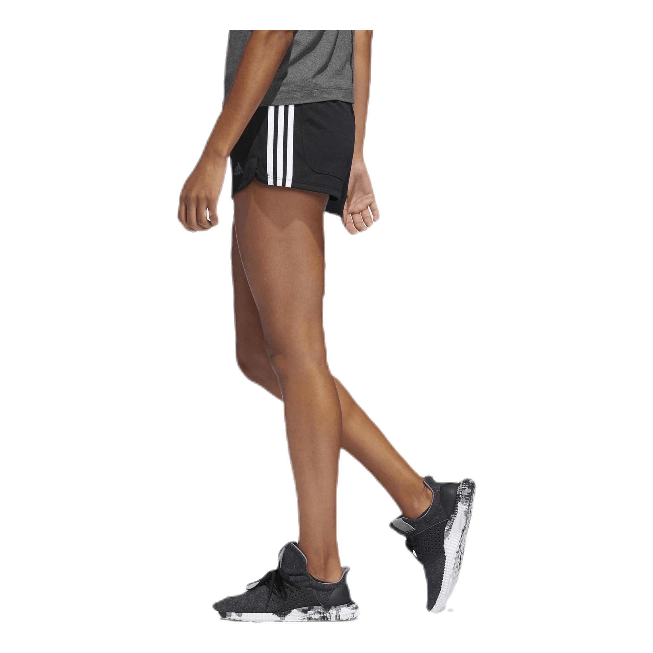 ADIDAS Pacer 3-Stripes Knit Shorts Black 2 ADIDAS Pacer 3-Stripes Knit Shorts Black - Bilde 2