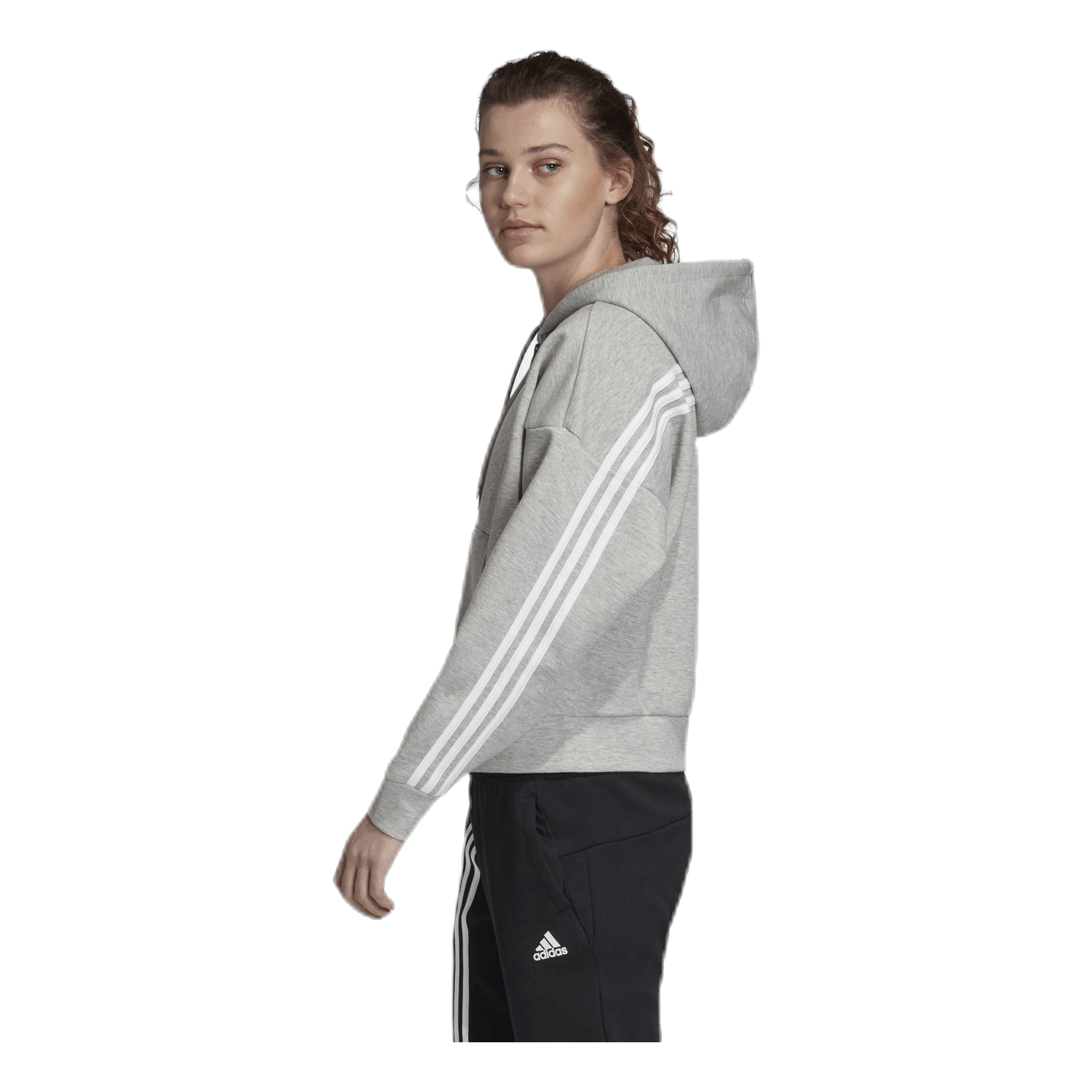 ADIDAS Must Haves 3S Hood White/Grey 2 ADIDAS Must Haves 3S Hood White/Grey - Bilde 2