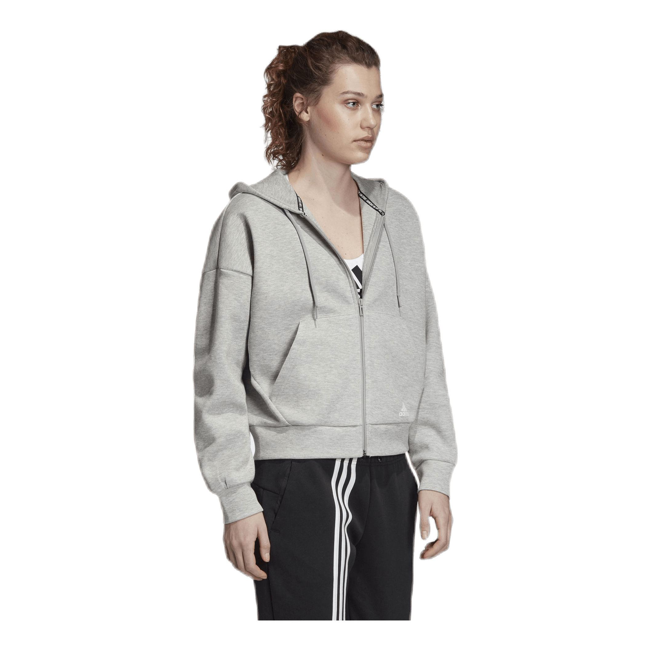 ADIDAS Must Haves 3S Hood White/Grey 6 ADIDAS Must Haves 3S Hood White/Grey - Bilde 6