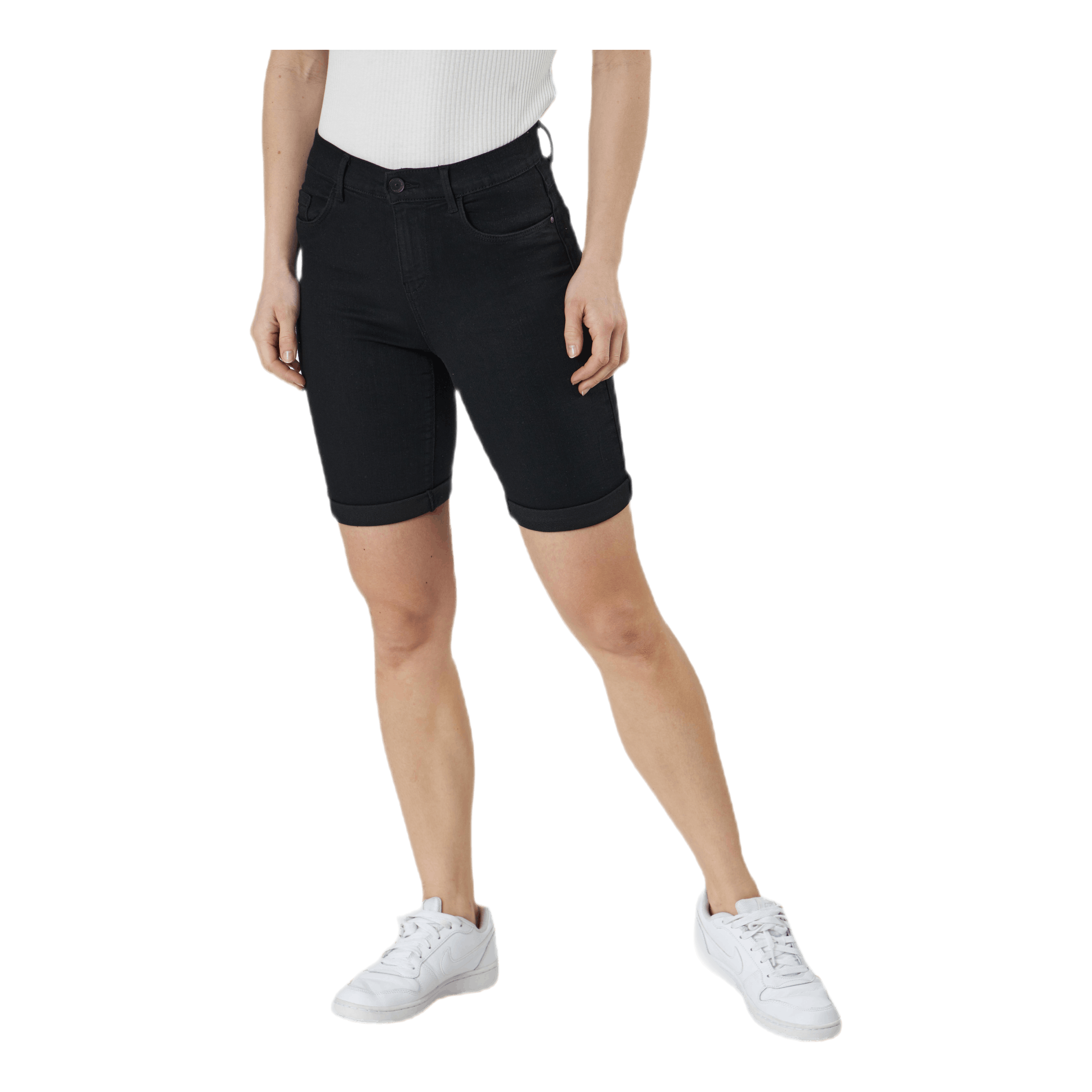 ONLY Rain Mid Long Shorts Black 1 ONLY Rain Mid Long Shorts Black