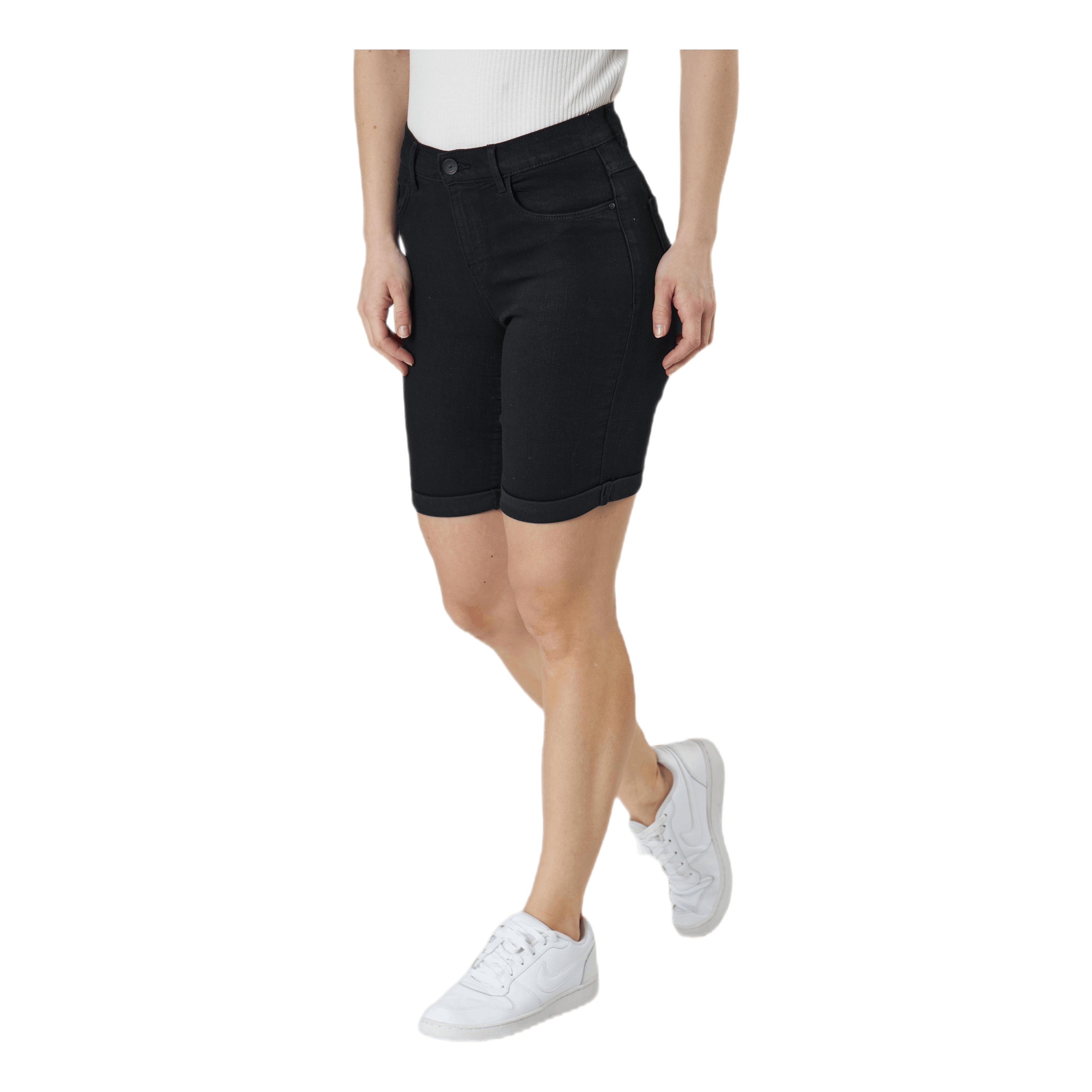ONLY Rain Mid Long Shorts Black 2 ONLY Rain Mid Long Shorts Black - Bilde 2