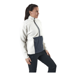 Salomon Snowshelter Teddy Half Zip White -Billig Jakker butikk 09361 49 002