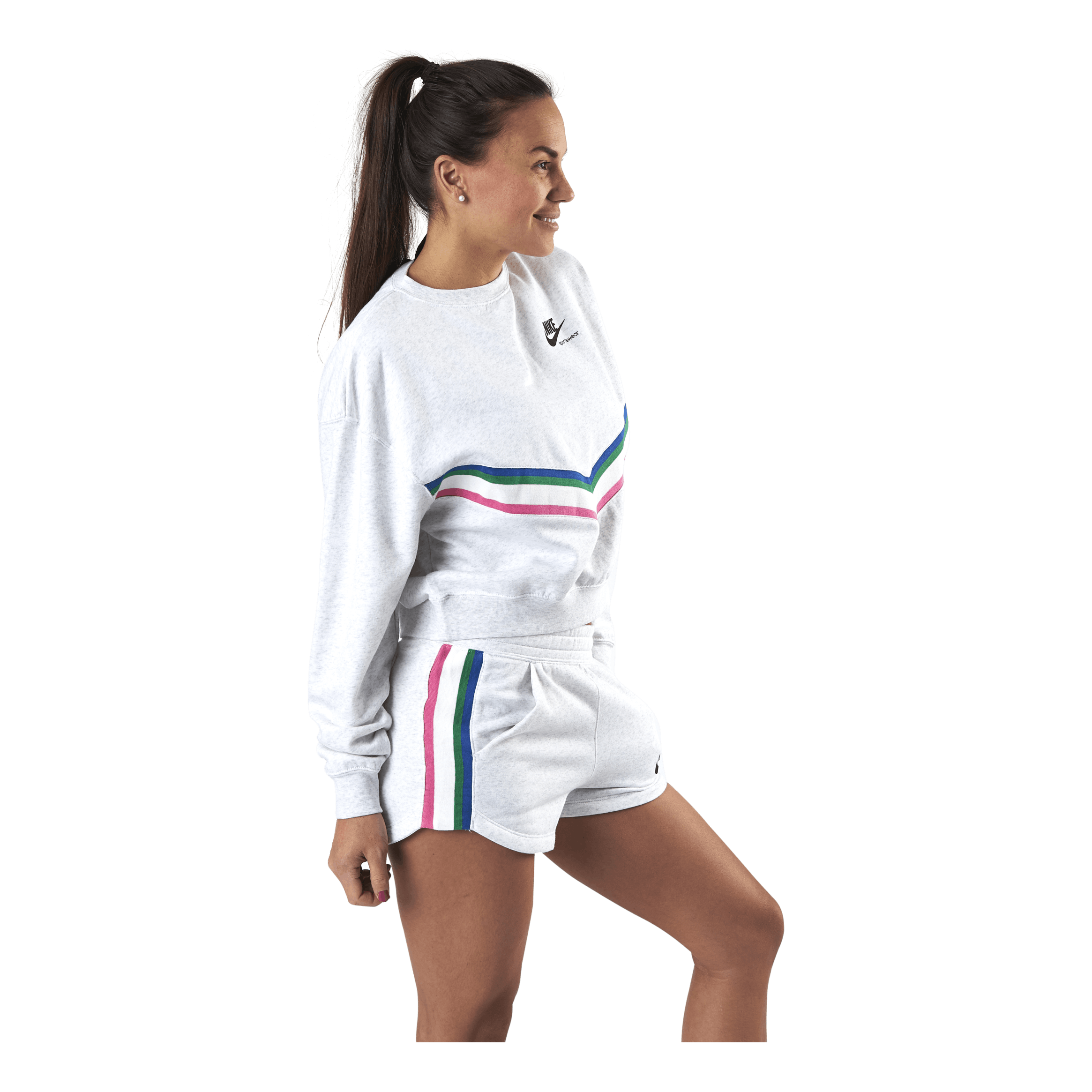 Nike Womens Nsw Heritage Crew Birch Heather/Black 2 Nike Womens Nsw Heritage Crew Birch Heather/Black - Bilde 2