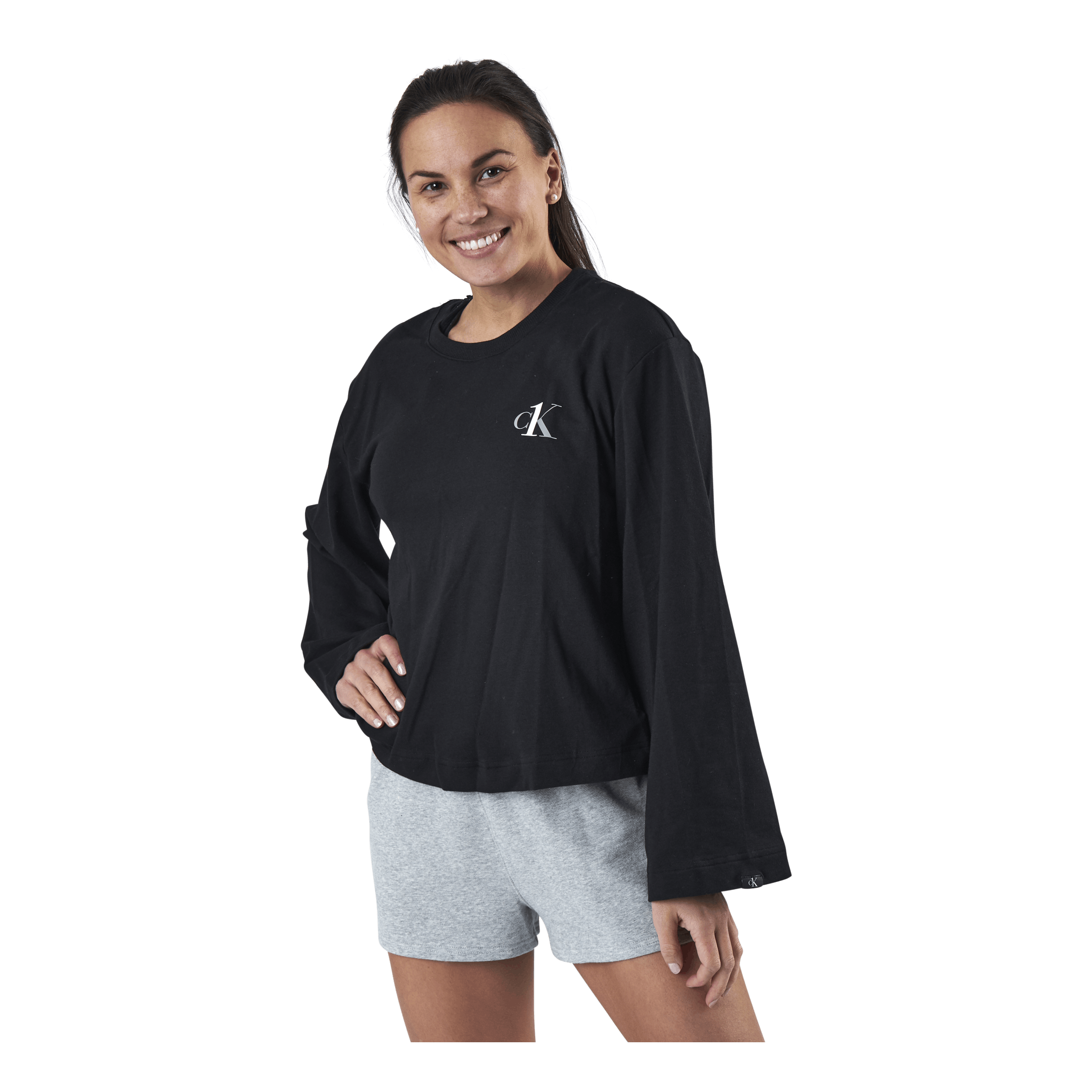 Calvin Klein L/S Crew Neck Black 1 Calvin Klein L/S Crew Neck Black