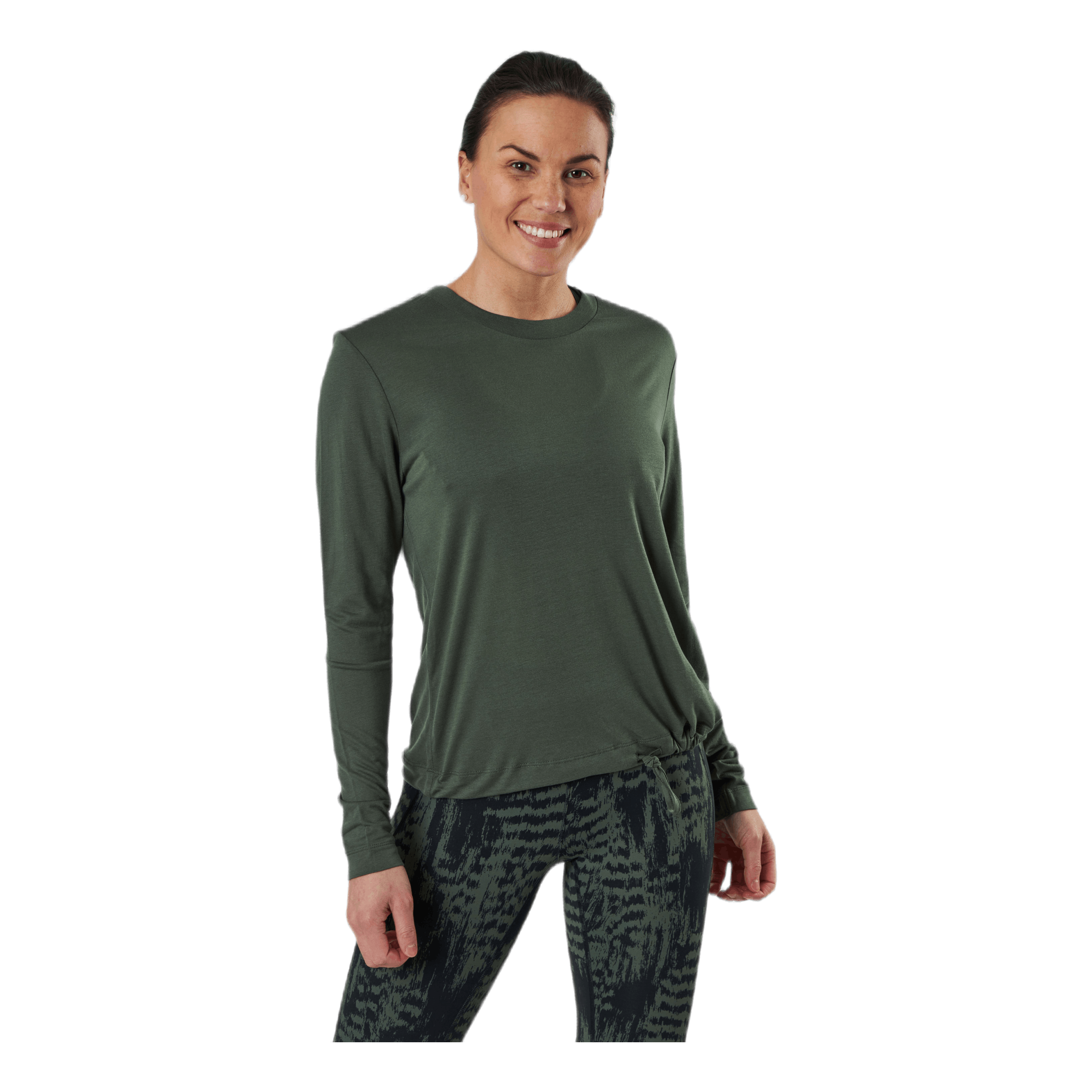 CASALL Ease Crew Neck Green 1 CASALL Ease Crew Neck Green