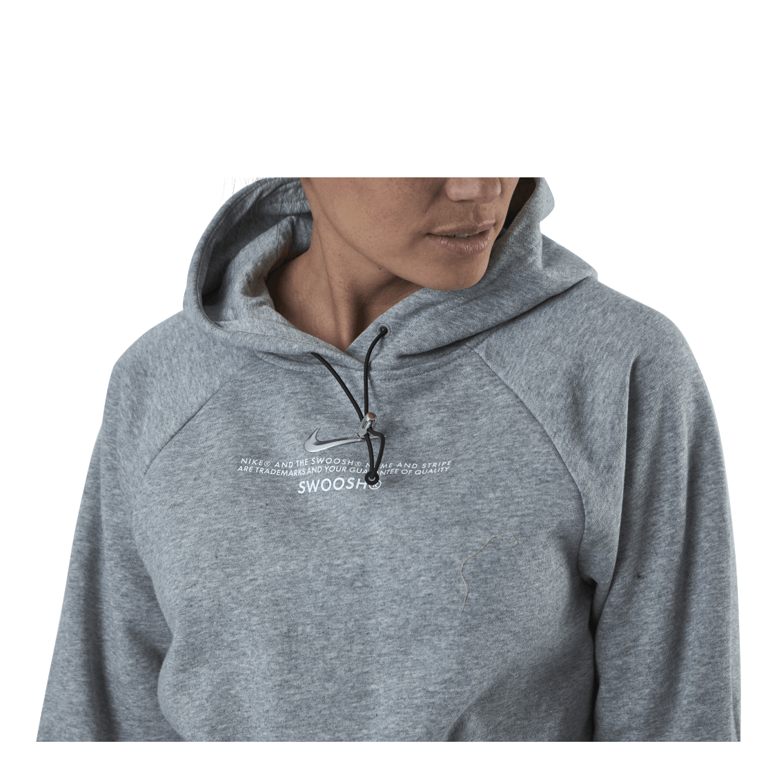 Nike Nsw Swoosh Hoodie Ft Grey 4 Nike Nsw Swoosh Hoodie Ft Grey - Bilde 4
