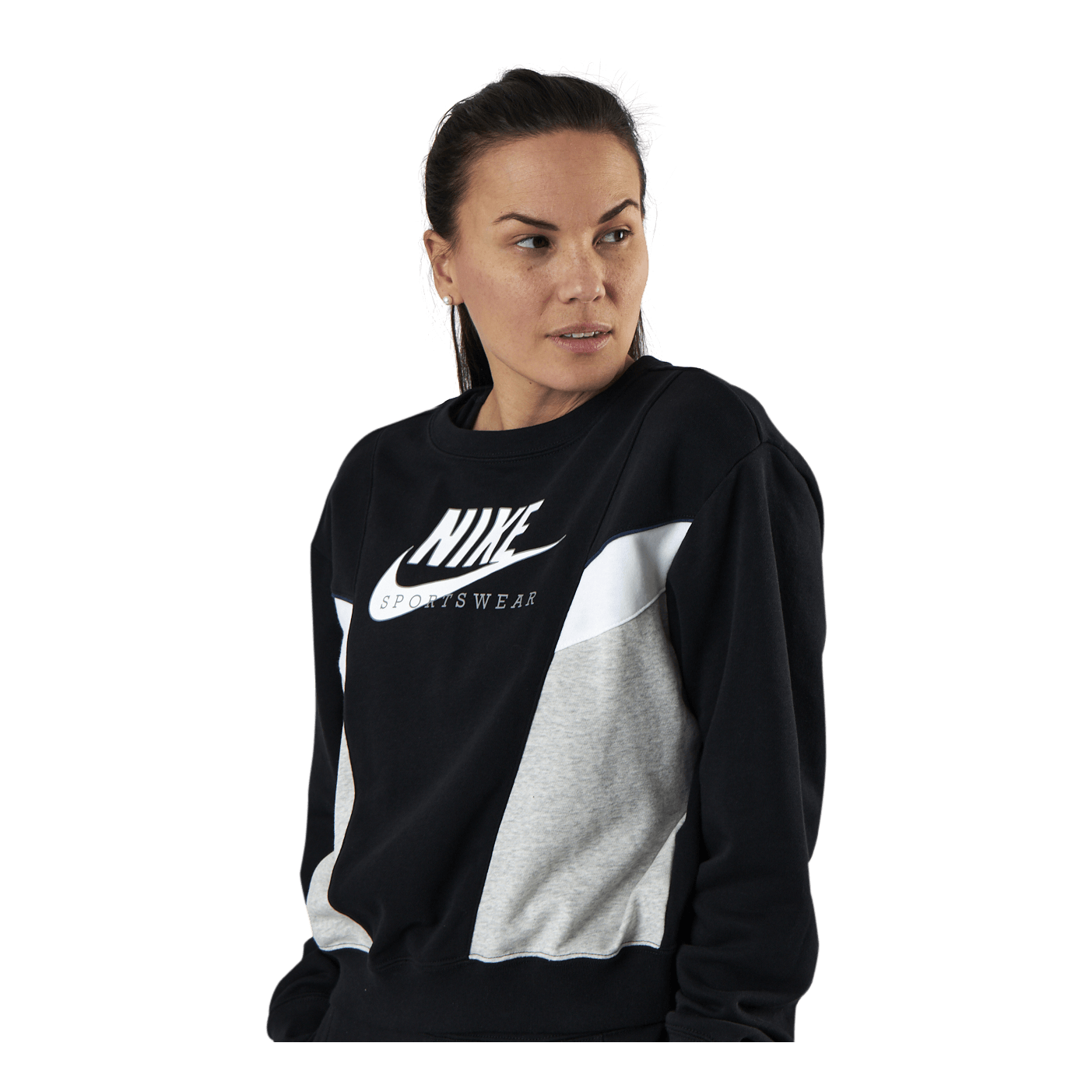 Nike Nsw Heritage Crew Flc Black 4 Nike Nsw Heritage Crew Flc Black - Bilde 4