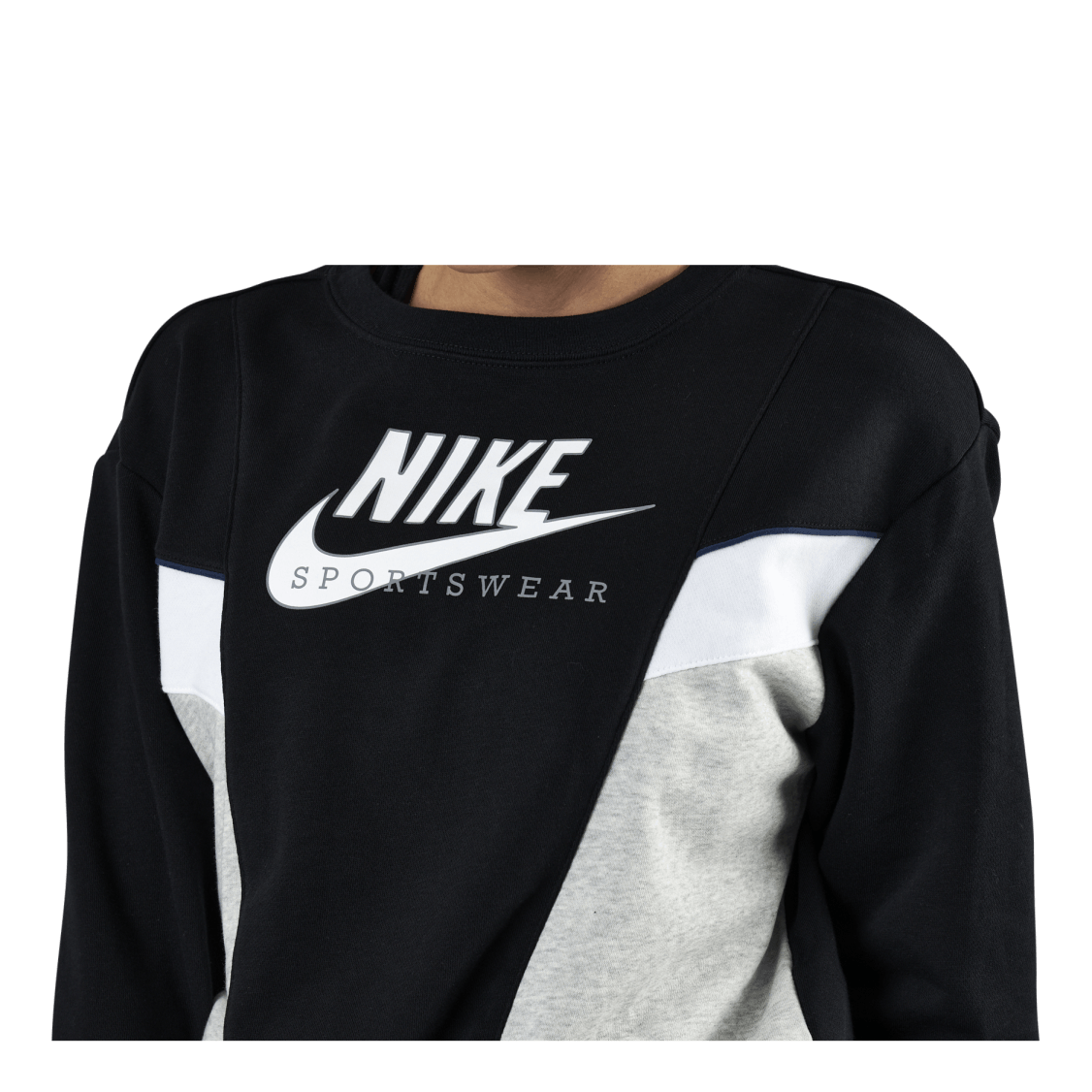 Nike Nsw Heritage Crew Flc Black 1 Nike Nsw Heritage Crew Flc Black