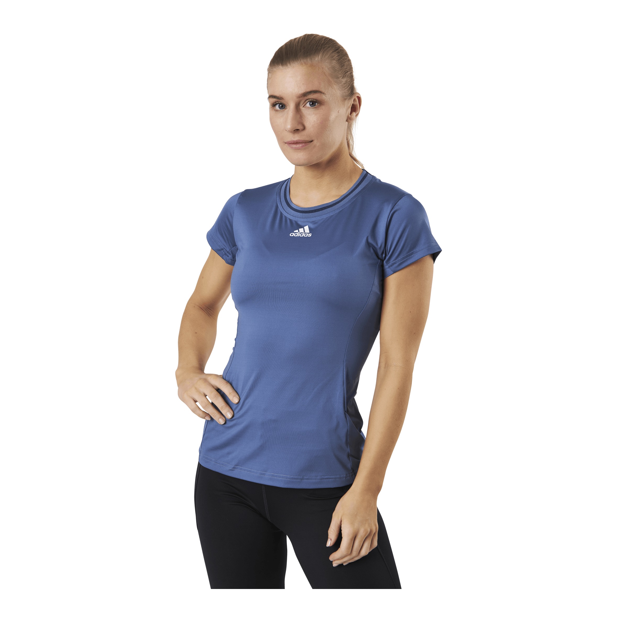 ADIDAS TENNIS Match Tee Aeroready Blue/White 1 ADIDAS TENNIS Match Tee Aeroready Blue/White