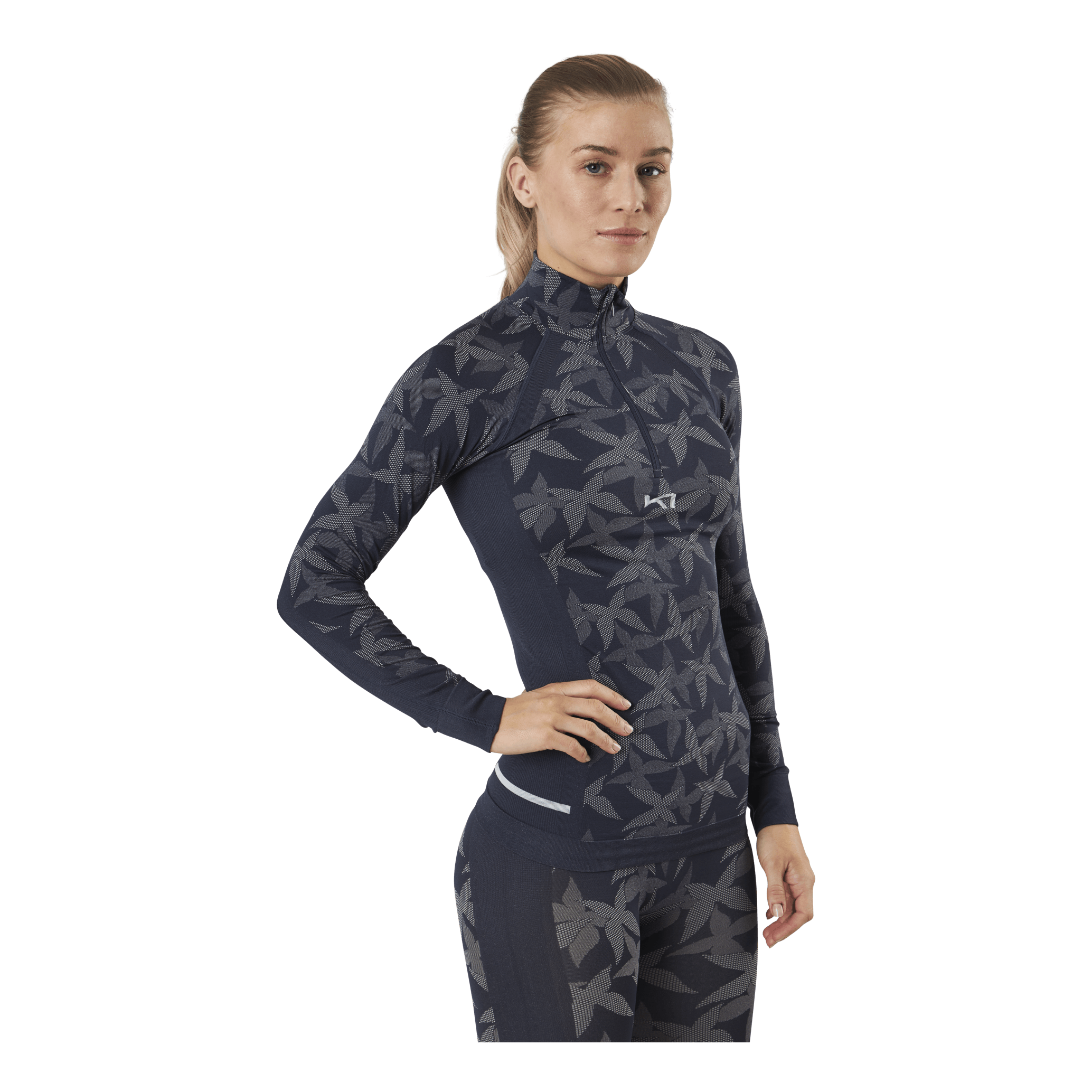 Kari Traa Butterfly Half-Zip Shirt Blue 2 Kari Traa Butterfly Half-Zip Shirt Blue - Bilde 2