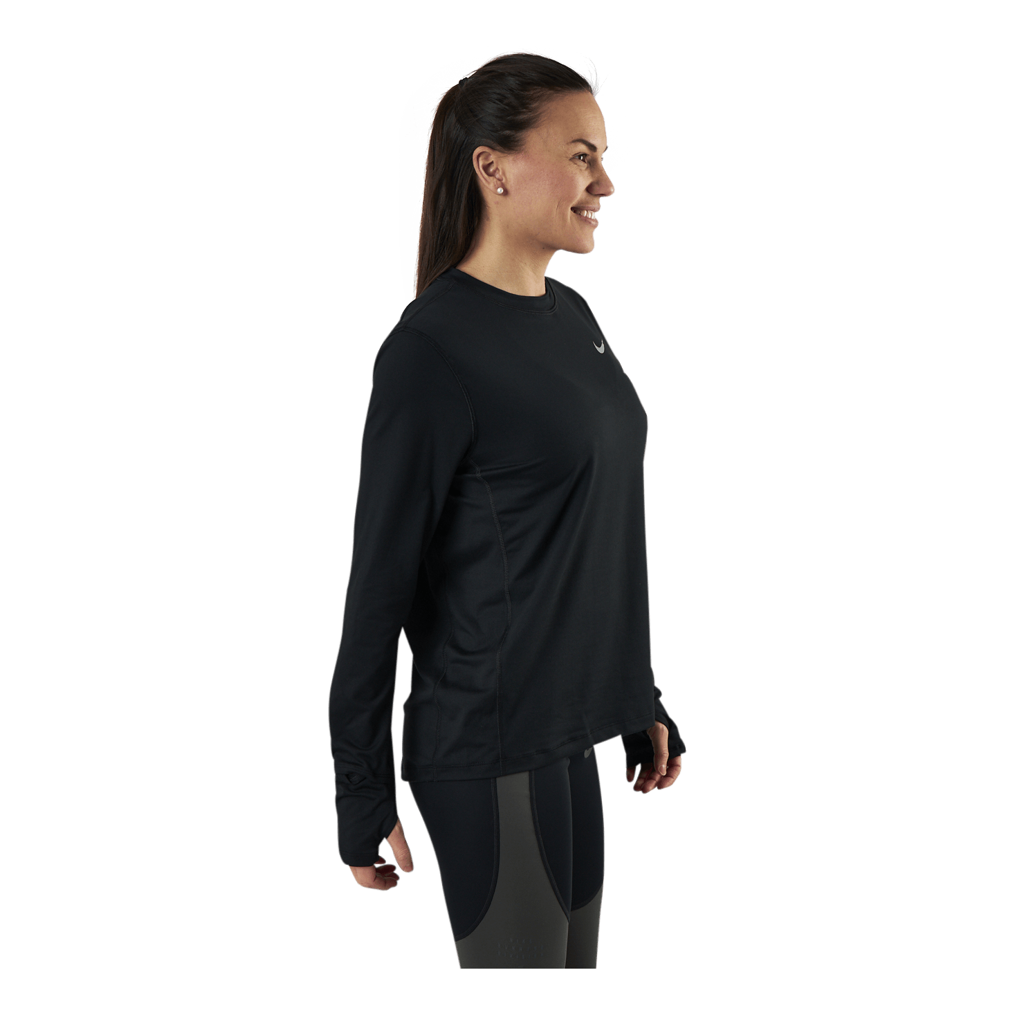 Nike Dri-FIT Element Women's Running Crew BLACK/REFLECTIVE SILV 3 Nike Dri-FIT Element Women's Running Crew BLACK/REFLECTIVE SILV - Bilde 3