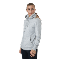Puma Essential Small Logo Full-Zip Hoodie Tr Grey