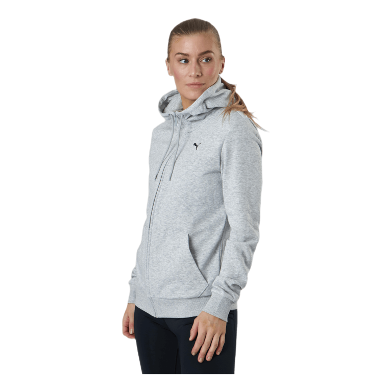 Puma Essential Small Logo Full-Zip Hoodie Tr Grey 1 Puma Essential Small Logo Full-Zip Hoodie Tr Grey