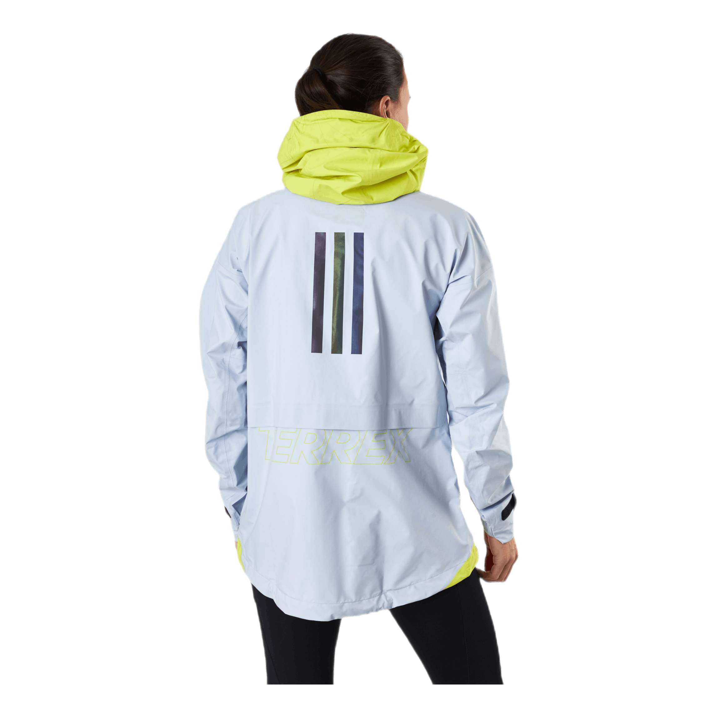 ADIDAS W Terrex Myshelter Gore-Tex Active Jacket Halo Blue / Acid Yellow 3 ADIDAS W Terrex Myshelter Gore-Tex Active Jacket Halo Blue / Acid Yellow - Bilde 3