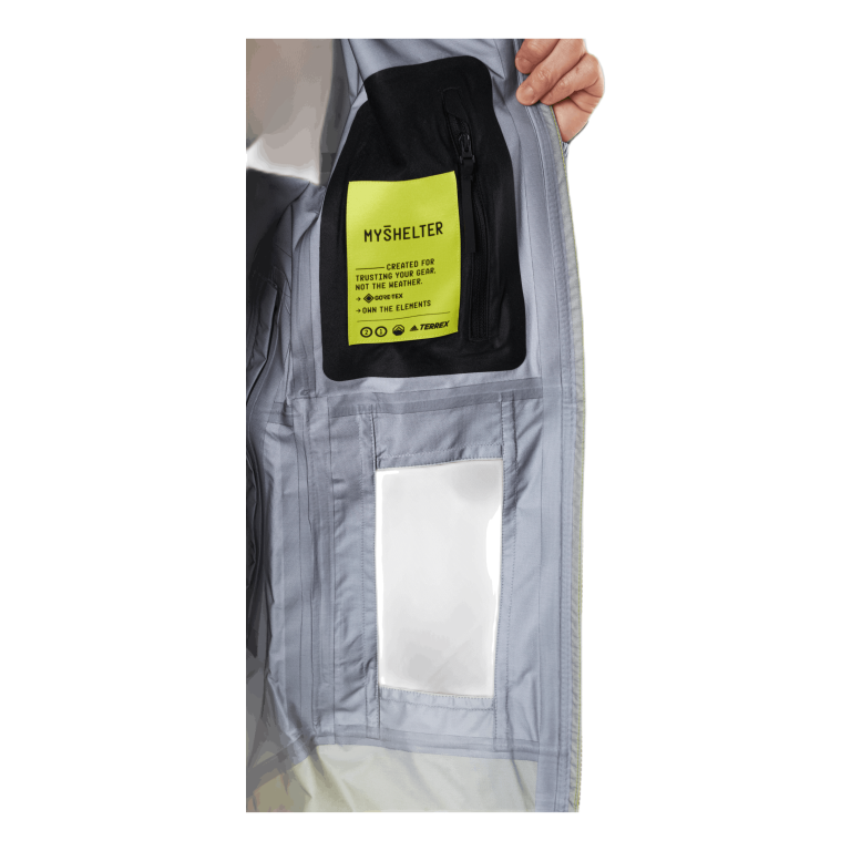 ADIDAS W Terrex Myshelter Gore-Tex Active Jacket Halo Blue / Acid Yellow 5 ADIDAS W Terrex Myshelter Gore-Tex Active Jacket Halo Blue / Acid Yellow - Bilde 5