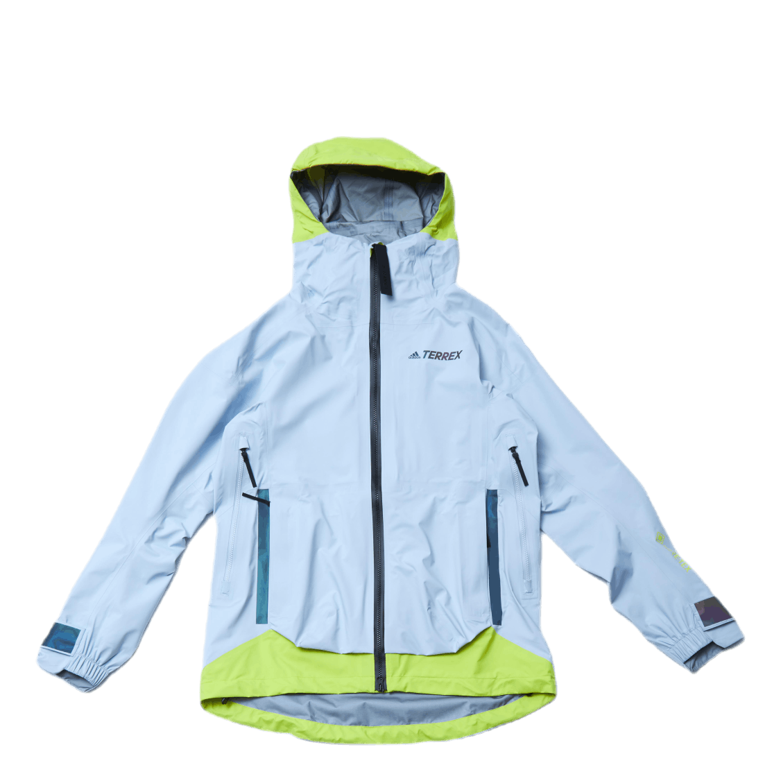 ADIDAS W Terrex Myshelter Gore-Tex Active Jacket Halo Blue / Acid Yellow 7 ADIDAS W Terrex Myshelter Gore-Tex Active Jacket Halo Blue / Acid Yellow - Bilde 7