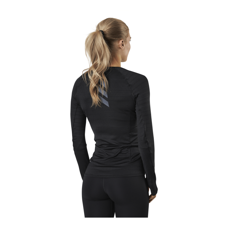 Adidas Runner Long Sleeve Tee Women Black / Reflective Silver 2 Adidas Runner Long Sleeve Tee Women Black / Reflective Silver - Bilde 2