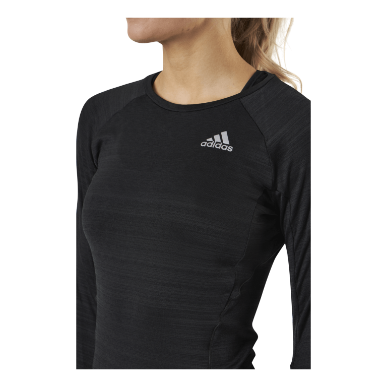 Adidas Runner Long Sleeve Tee Women Black / Reflective Silver 3 Adidas Runner Long Sleeve Tee Women Black / Reflective Silver - Bilde 3