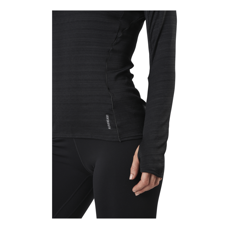 Adidas Runner Long Sleeve Tee Women Black / Reflective Silver 4 Adidas Runner Long Sleeve Tee Women Black / Reflective Silver - Bilde 4