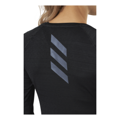 Adidas Runner Long Sleeve Tee Women Black / Reflective Silver 9 Adidas Runner Long Sleeve Tee Women Black / Reflective Silver -Billig Jakker butikk 09450 19 006