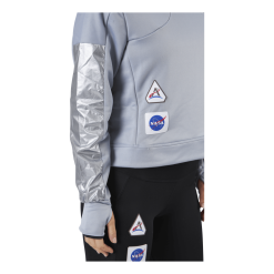 ADIDAS Space Race Hoodie Women Halo Silver -Billig Jakker butikk 09450 41 008