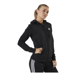 ADIDAS Essentials Full-Zip Hoodie Black / White