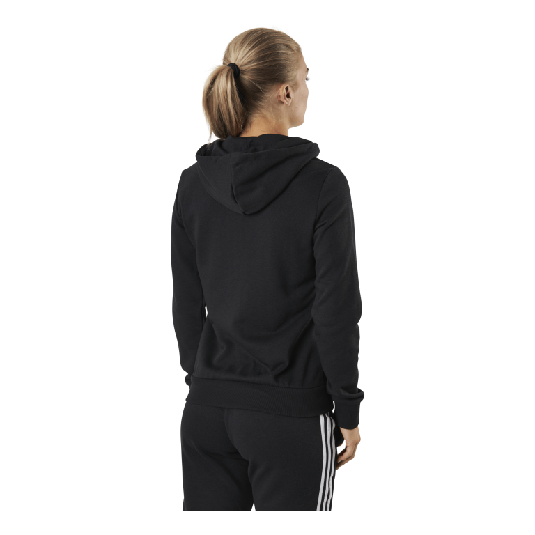 ADIDAS Essentials Full-Zip Hoodie Black / White 3 ADIDAS Essentials Full-Zip Hoodie Black / White - Bilde 3