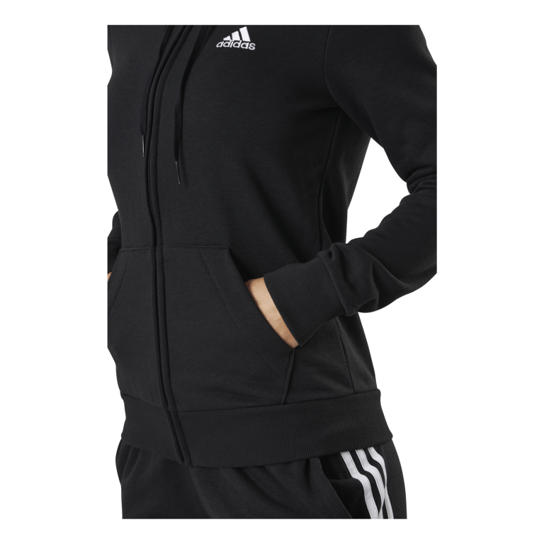 ADIDAS Essentials Full-Zip Hoodie Black / White 5 ADIDAS Essentials Full-Zip Hoodie Black / White - Bilde 5