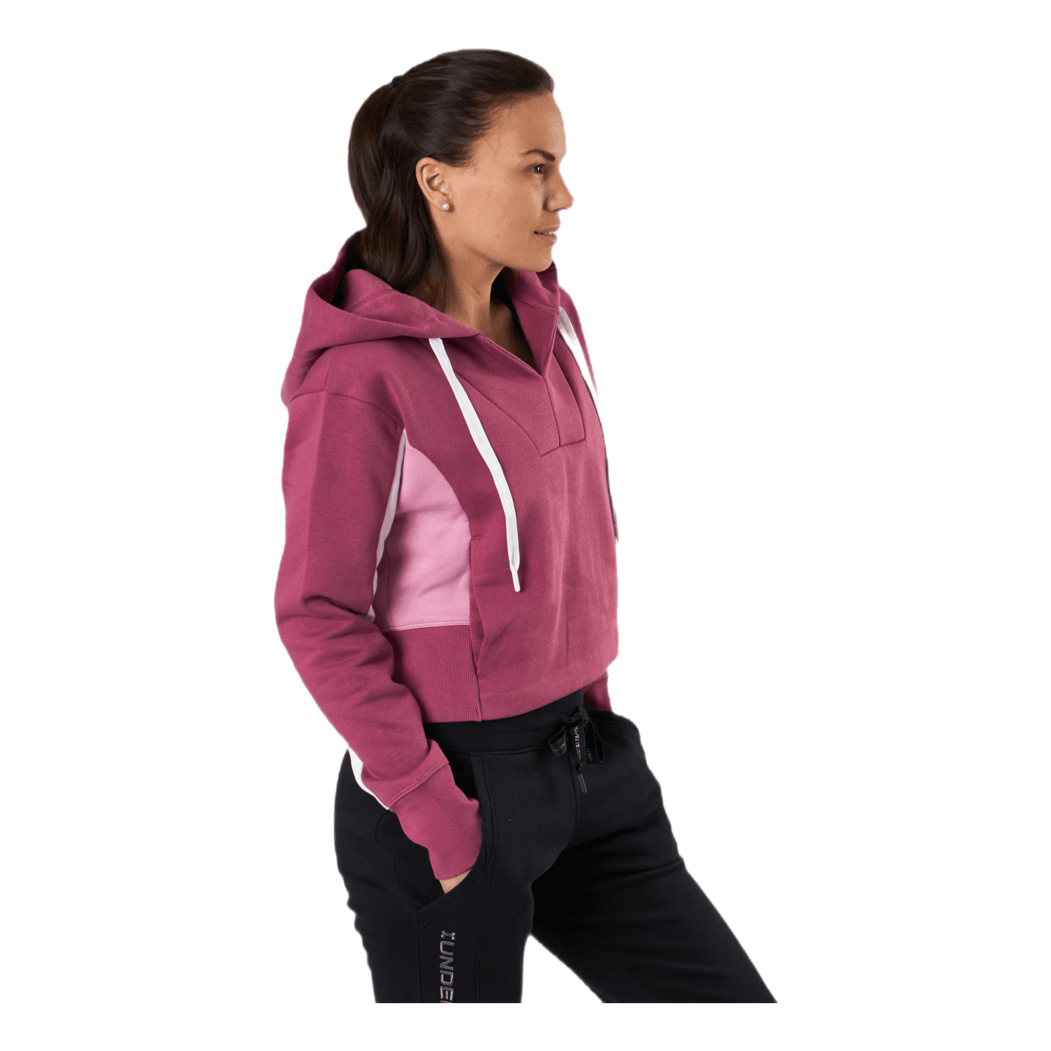 Under Armour Rival Fleece EMB Hoodie Pink 2 Under Armour Rival Fleece EMB Hoodie Pink - Bilde 2
