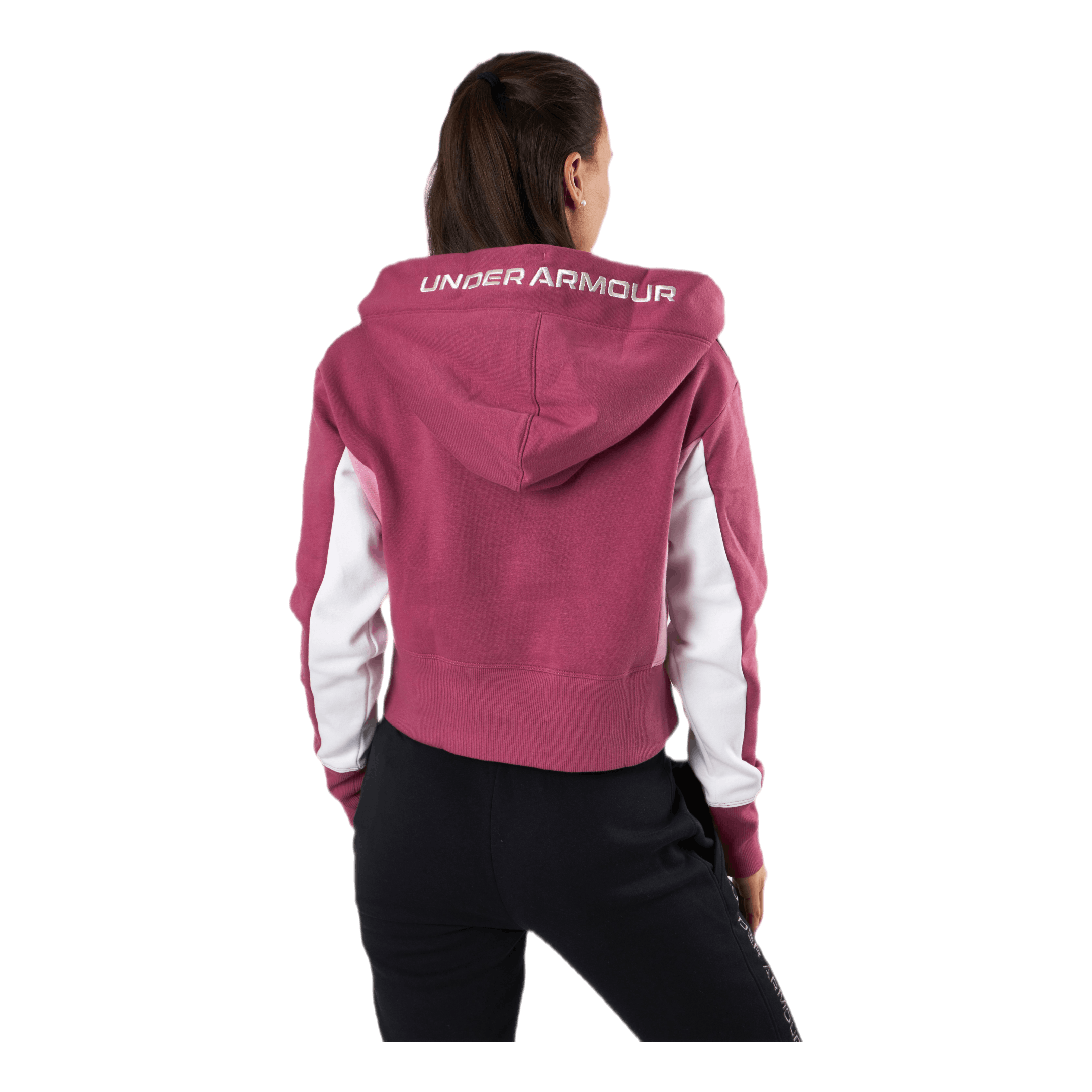 Under Armour Rival Fleece EMB Hoodie Pink 3 Under Armour Rival Fleece EMB Hoodie Pink - Bilde 3