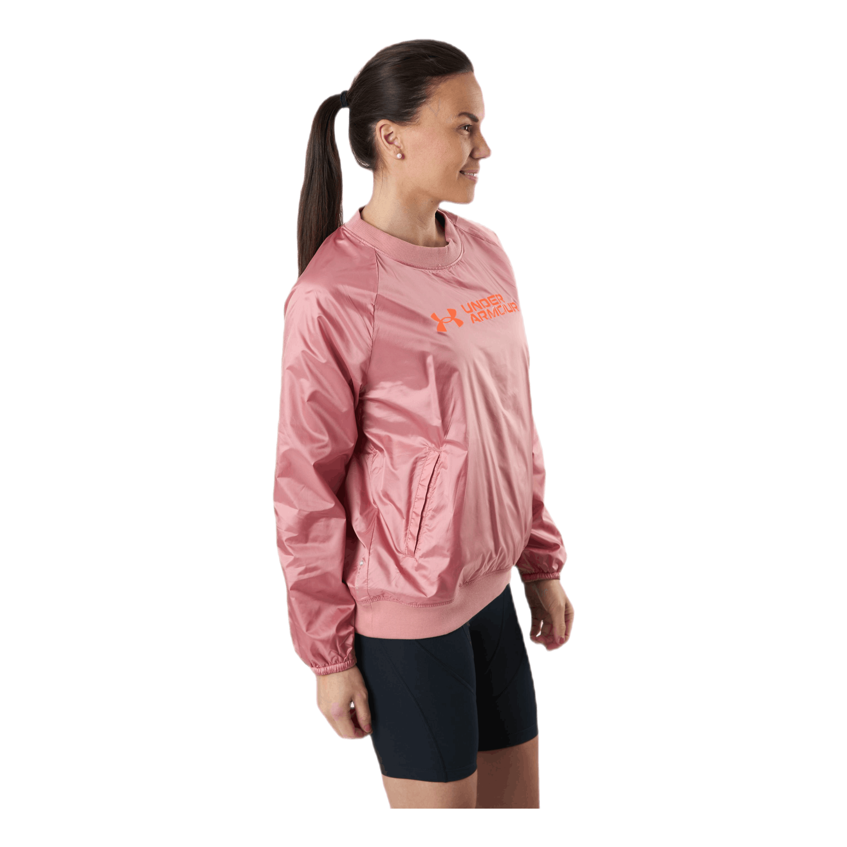 Under Armour Recover Woven Shine Crew Pink 2 Under Armour Recover Woven Shine Crew Pink - Bilde 2