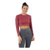 Norfolk Molly Seamless LS Crop Top Pink