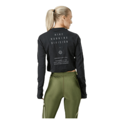 Nike Running Division Warm Top Crop Black -Billig Jakker butikk 191886955390 004 e0f14401d374424286d70145e78dc769