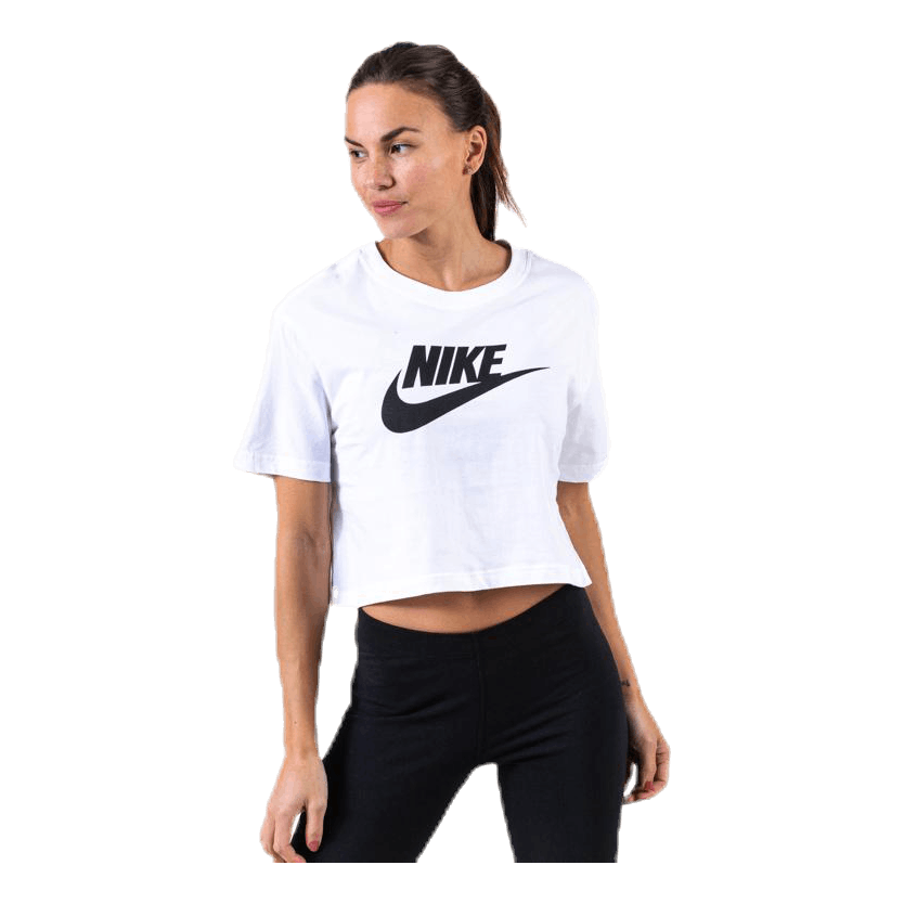 Nike Essential Icon Crop Futura Tee White/Black 1 Nike Essential Icon Crop Futura Tee White/Black