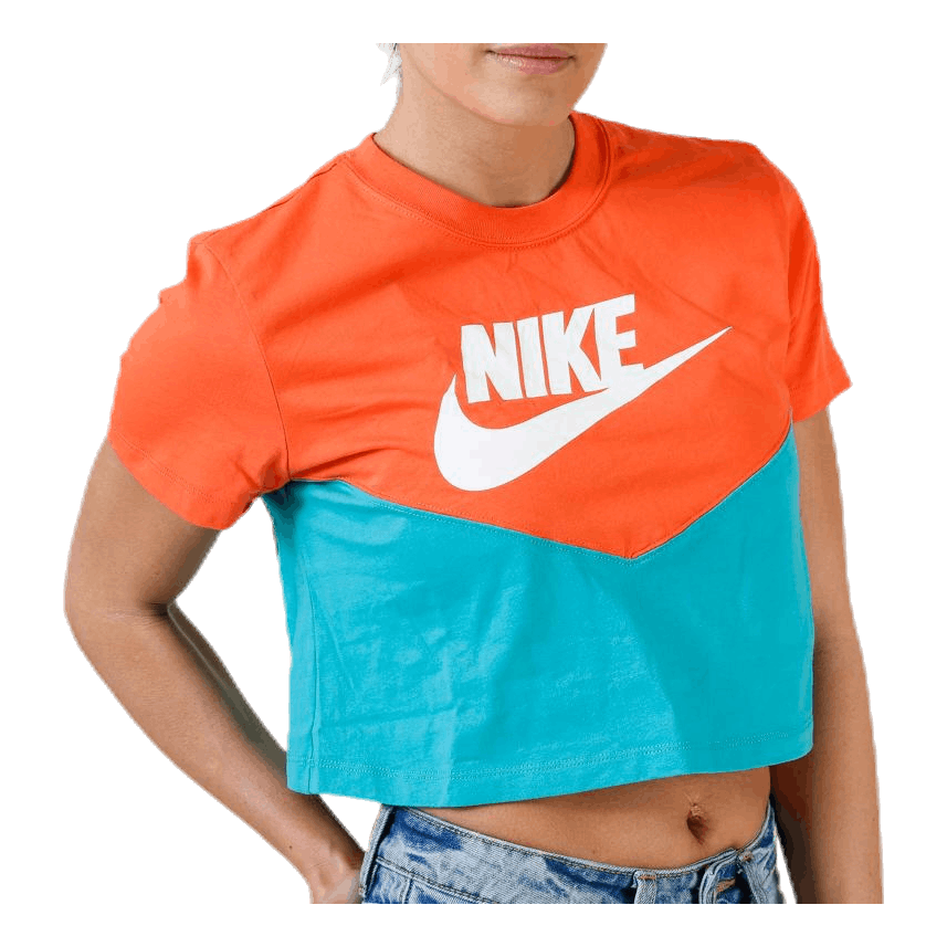 Nike Heritage SS Top Orange/Turquoise 5 Nike Heritage SS Top Orange/Turquoise - Bilde 5