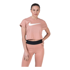 Nike Swoosh SS Crop Top Red