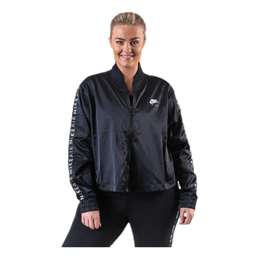 Nike Nsw Air Track Jacket Satin Plus Black 1 Nike Nsw Air Track Jacket Satin Plus Black
