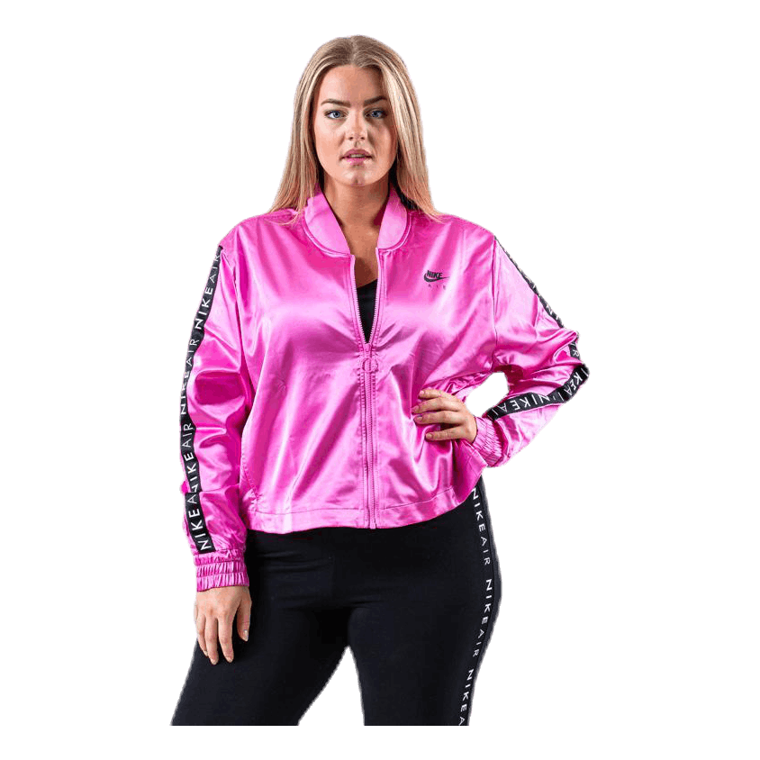 Nike Nsw Air Track Jacket Satin Plus Pink 1 Nike Nsw Air Track Jacket Satin Plus Pink