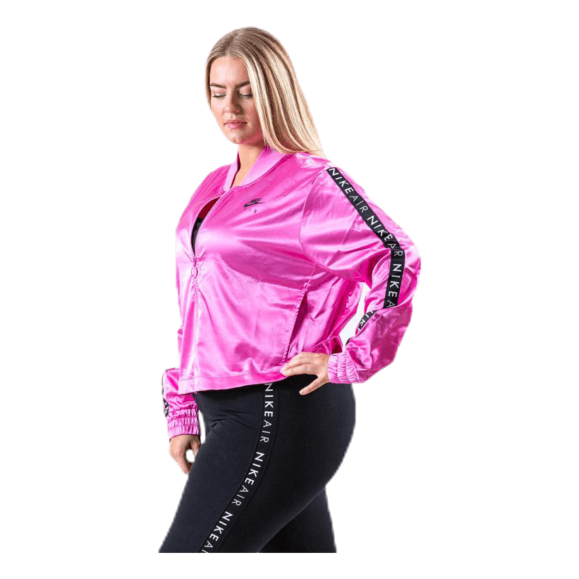 Nike Nsw Air Track Jacket Satin Plus Pink 5 Nike Nsw Air Track Jacket Satin Plus Pink - Bilde 5