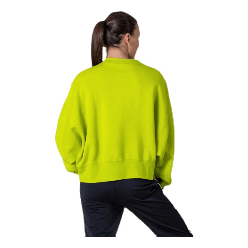 Nike Nsw Flc Trend Crew White/Green 2 Nike Nsw Flc Trend Crew White/Green - Bilde 2