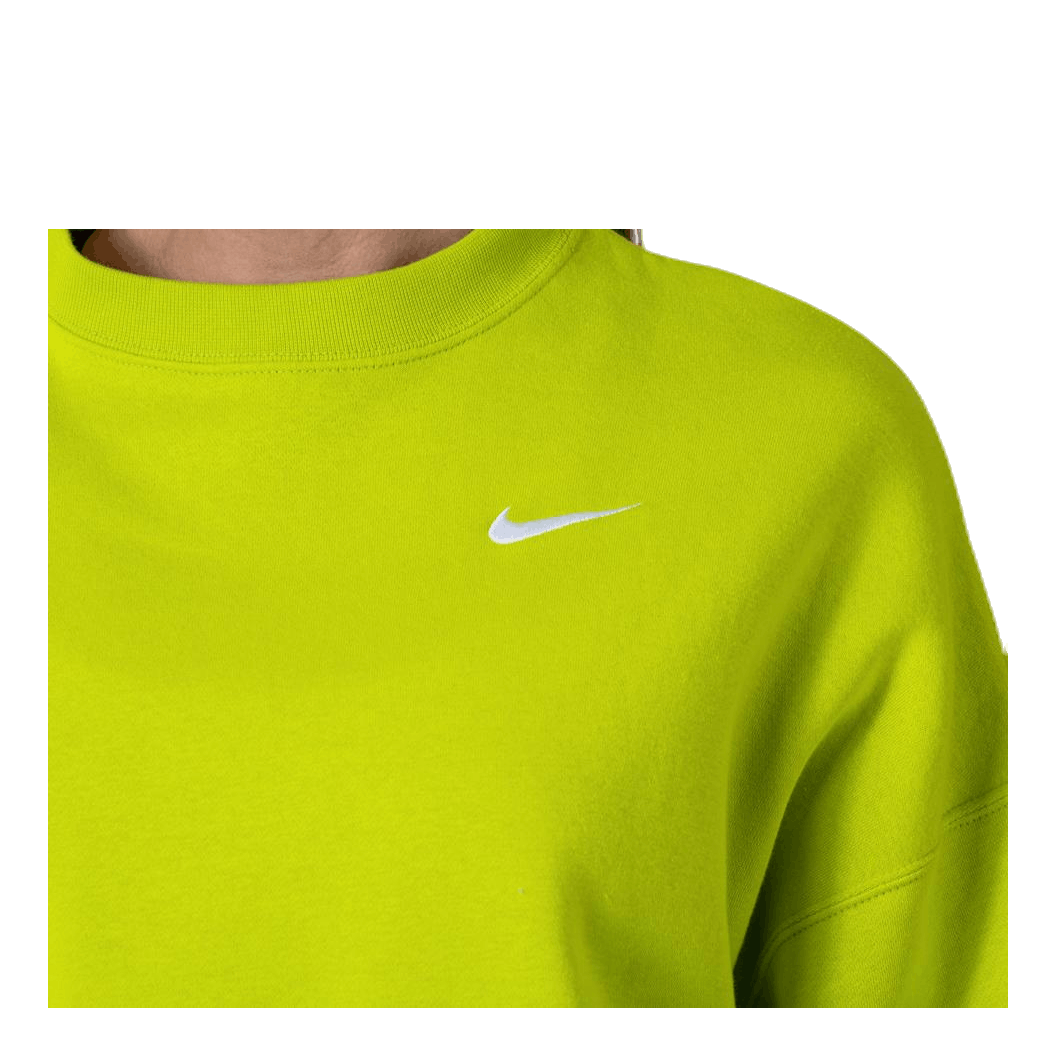 Nike Nsw Flc Trend Crew White/Green 4 Nike Nsw Flc Trend Crew White/Green - Bilde 4