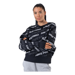 Nike Pro Cln Fleece Crew Black