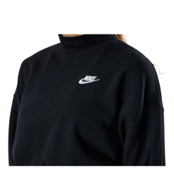 Nike Nsw Essntl Flc Mock White/Black -Billig Jakker butikk 194493790583 004 eaa0ebdcf41d4592bf49aa809c456a56