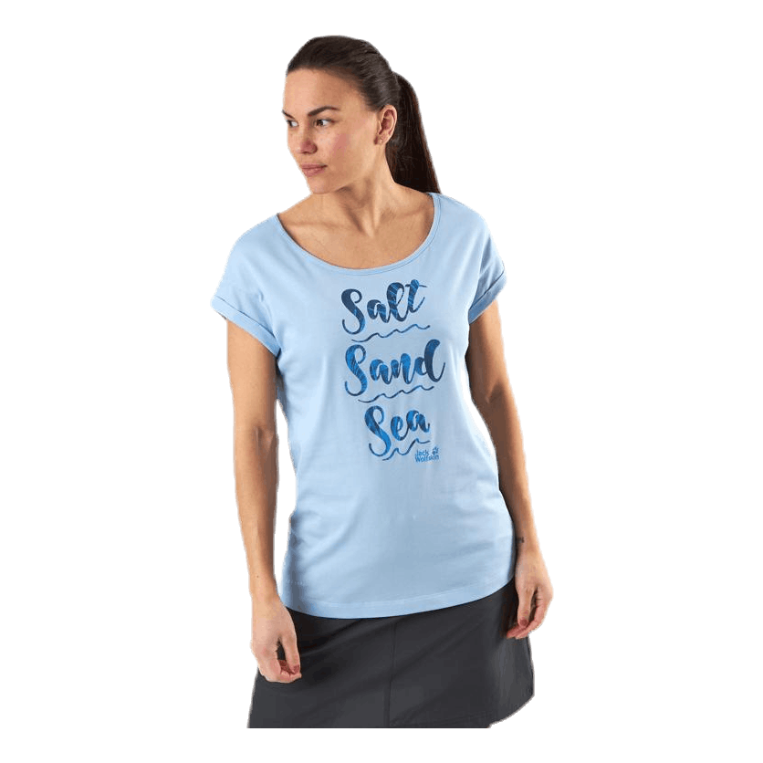 Jack Wolfskin Salt Sand Sea Tee Blue 1 Jack Wolfskin Salt Sand Sea Tee Blue