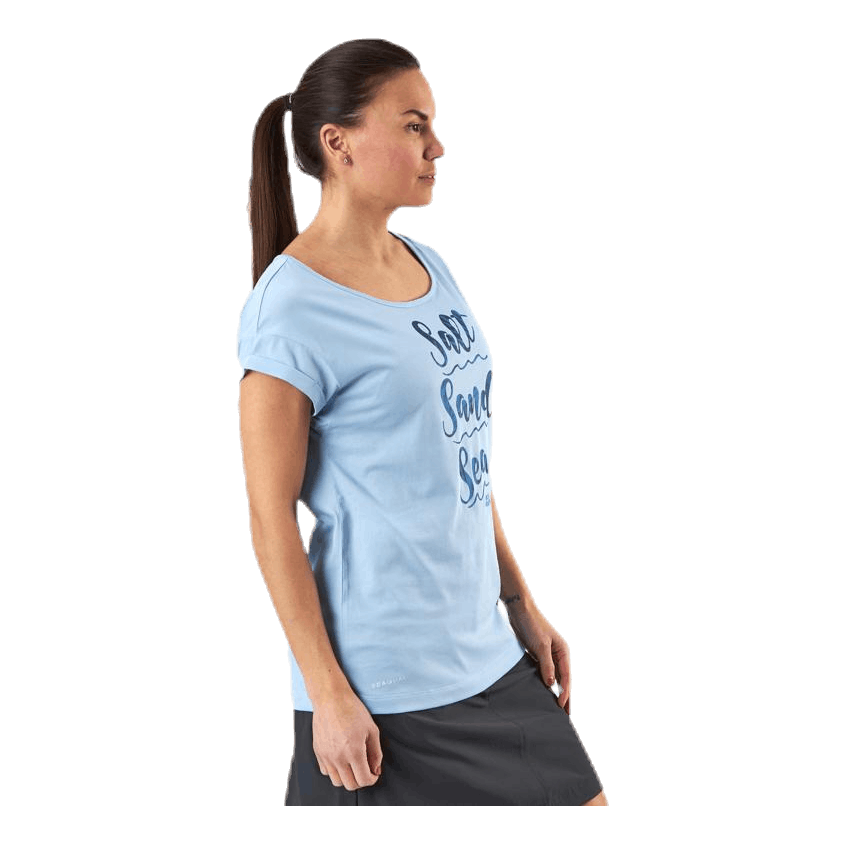 Jack Wolfskin Salt Sand Sea Tee Blue 2 Jack Wolfskin Salt Sand Sea Tee Blue - Bilde 2