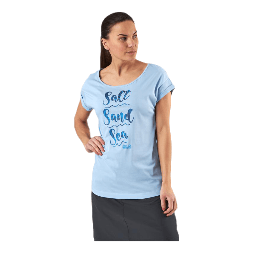 Jack Wolfskin Salt Sand Sea Tee Blue 4 Jack Wolfskin Salt Sand Sea Tee Blue - Bilde 4