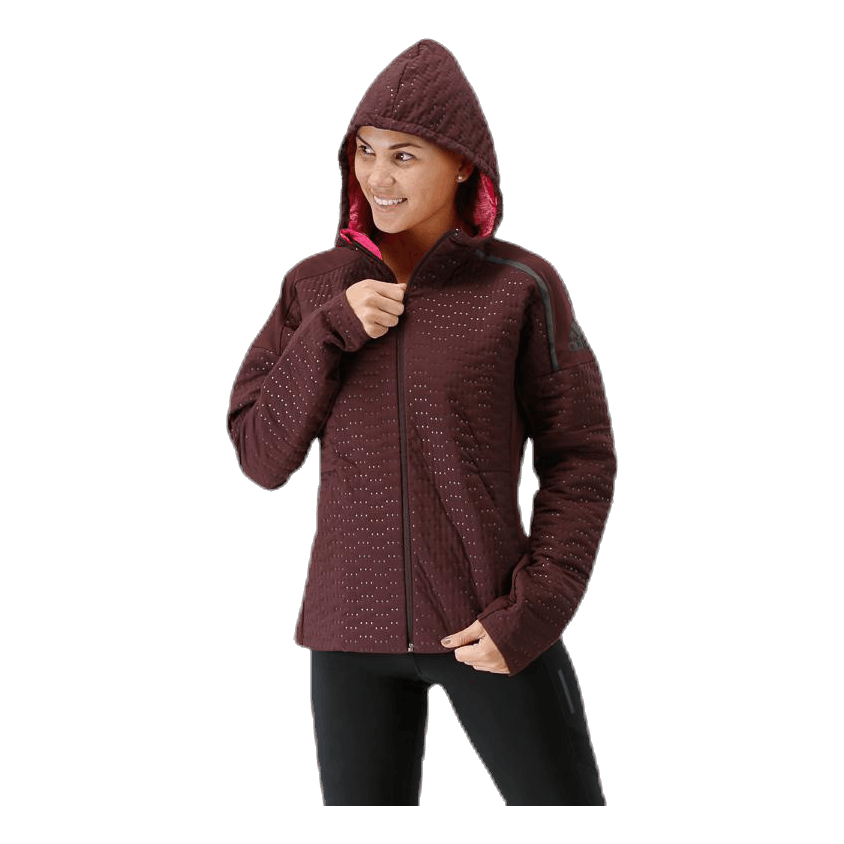 ADIDAS ZNE Jacket W Black/Red 3 ADIDAS ZNE Jacket W Black/Red - Bilde 3