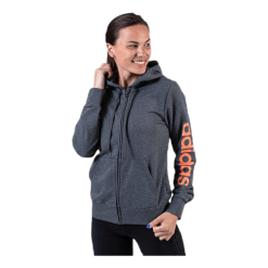 ADIDAS Linear Full Zip Hood Grey