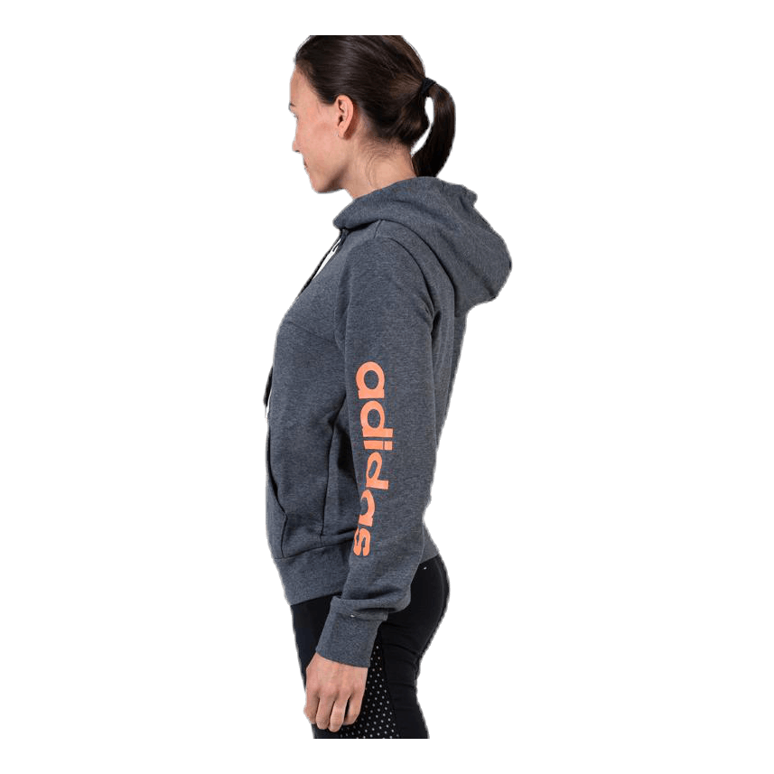 ADIDAS Linear Full Zip Hood Grey 4 ADIDAS Linear Full Zip Hood Grey - Bilde 4